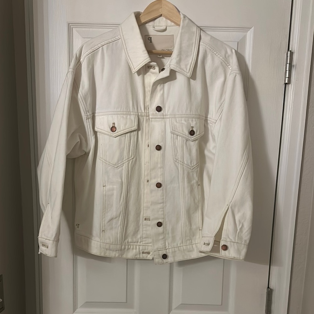 Pilcro White Jean Jacket Classic Denim Style